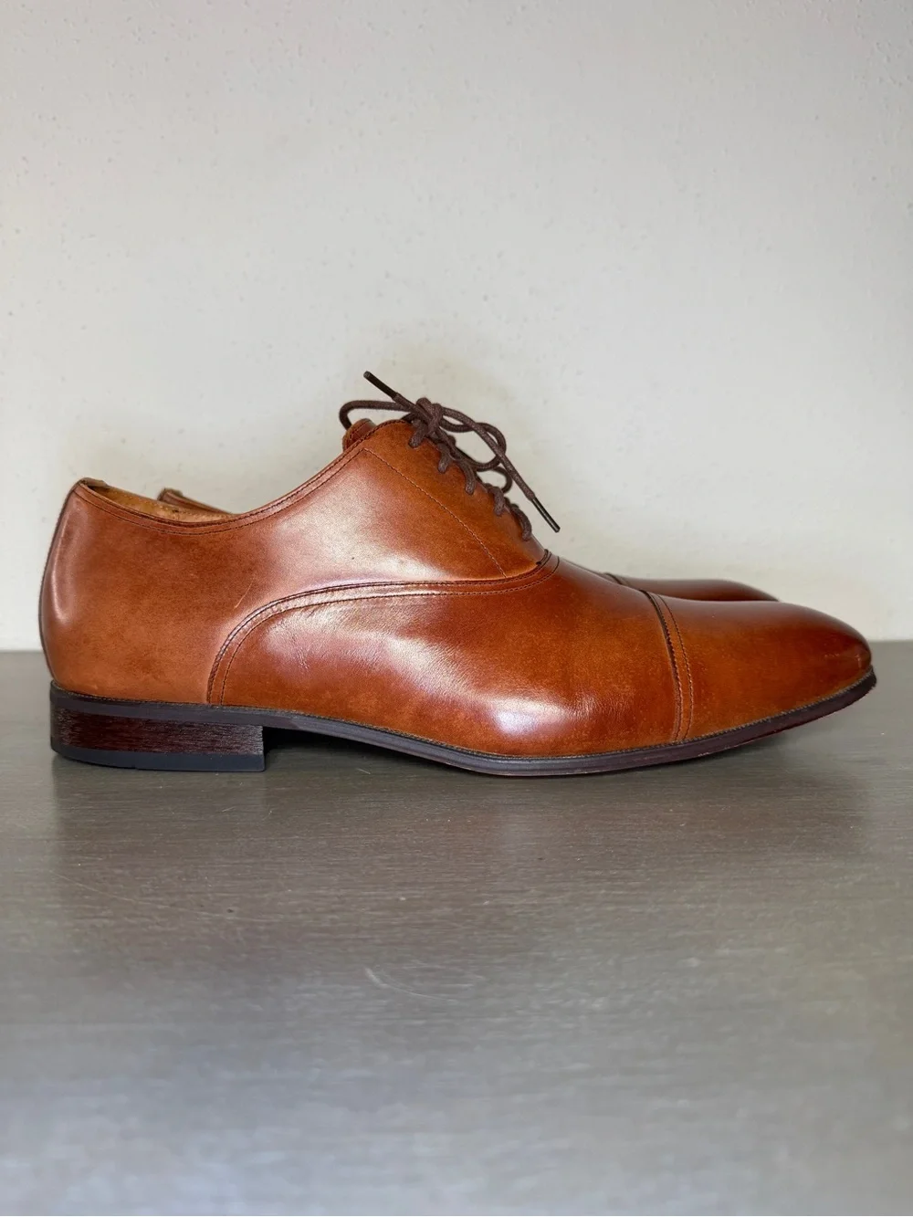 Florsheim Brown Leather Oxford Dress Shoes Mens Size 12 3E Extra Wide Comfort